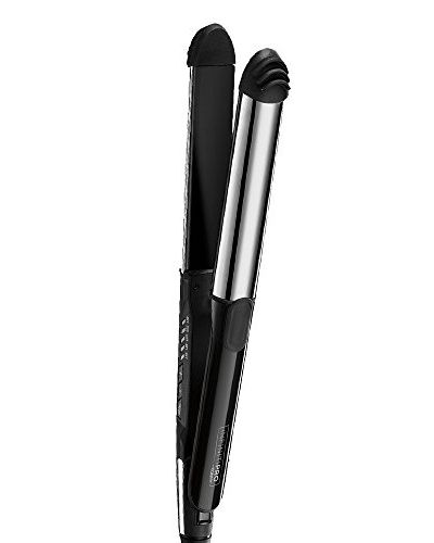 INFINITIPRO BY CONAIR 2-in-1 Stainless Styler, Curl/Wave or Straighten, 1-inch, Black