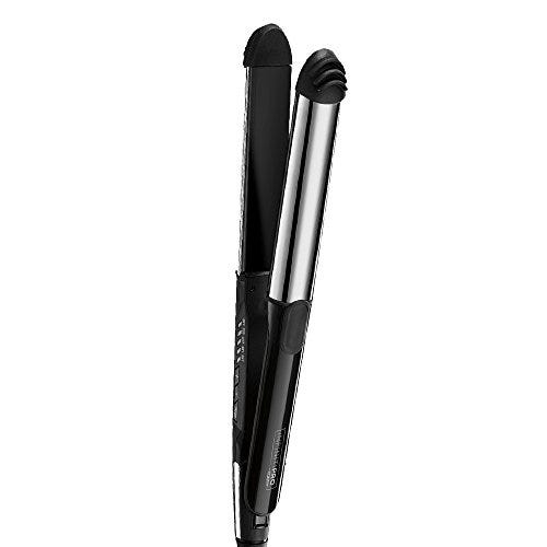 INFINITIPRO BY CONAIR 2-in-1 Stainless Styler, Curl/Wave or Straighten, 1-inch, Black