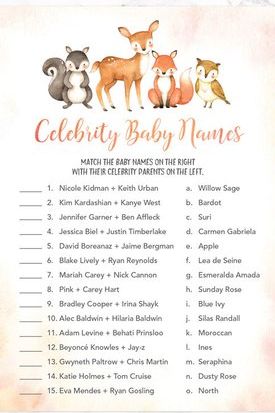 Celebrity Baby Name Match