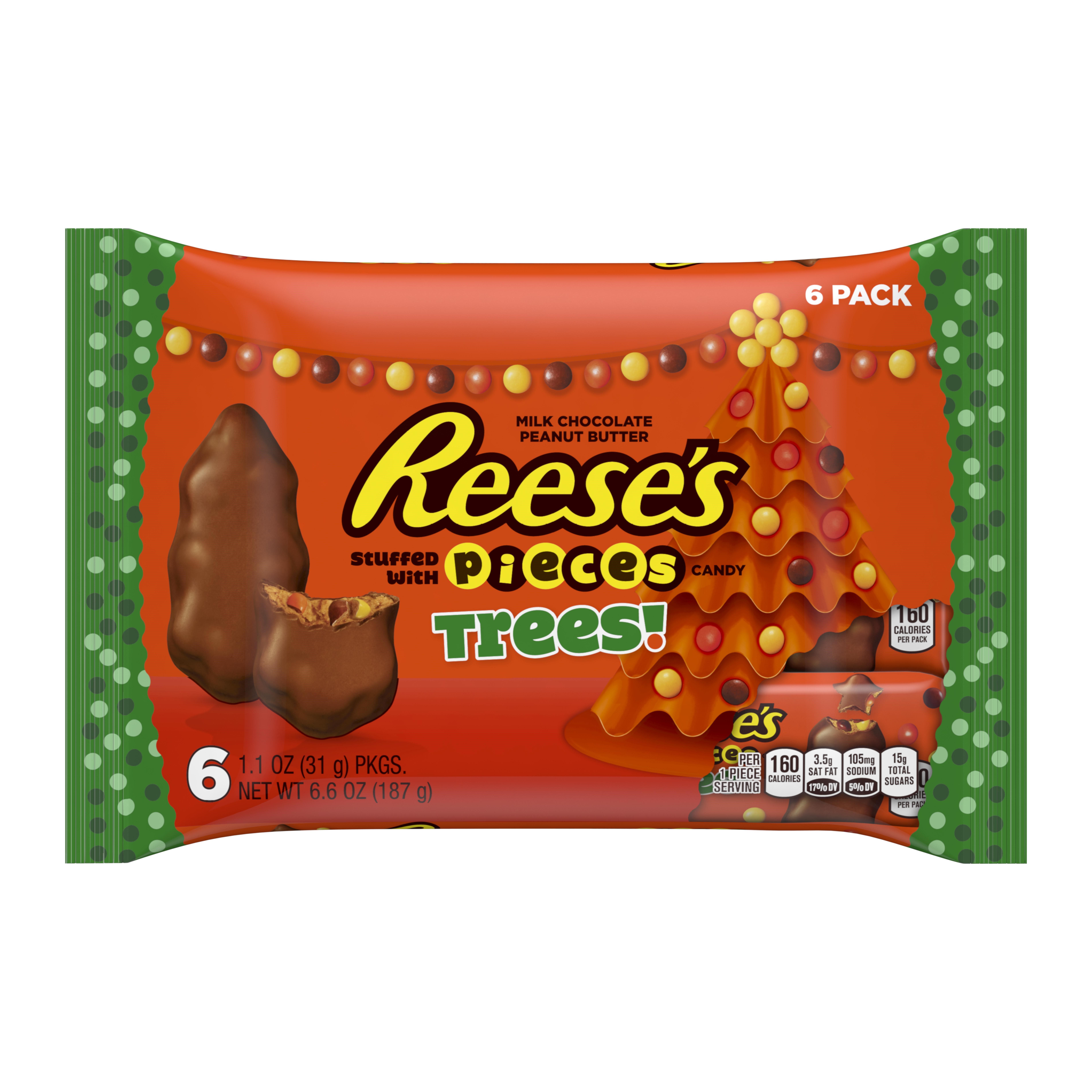 Reese's Peanut Butter Holiday Trees with Pieces 6-Pack