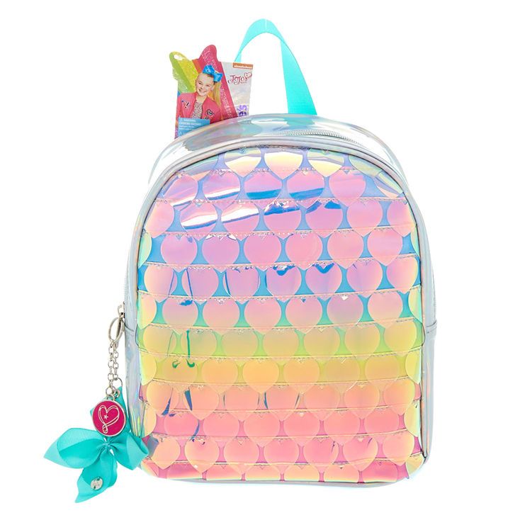 Rainbow Hearts Mini Backpack - Green