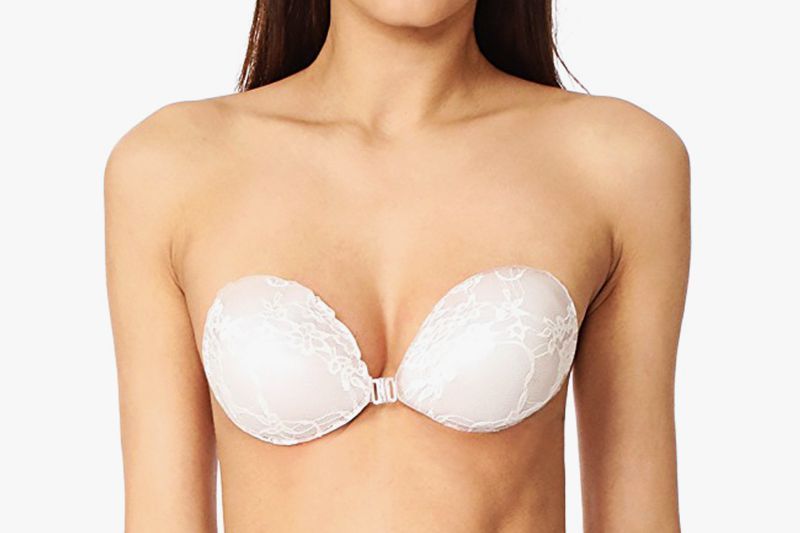 PRETTYWELL Sticky Bra for Women Push up Adhesive Bra,Breathable Backless Bra Reusable Fabric Invisible Sticky Bra Lift up 