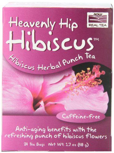 NOW Foods  Heavenly Hip Hibiscus Tea, 24-Count