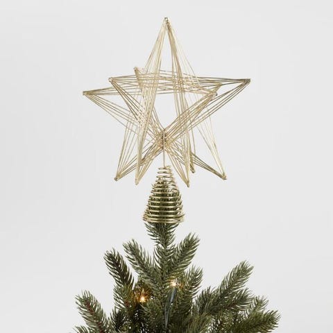 35 Unique Christmas Tree Toppers Cool Ideas For Gold Wire Star Tree Topper