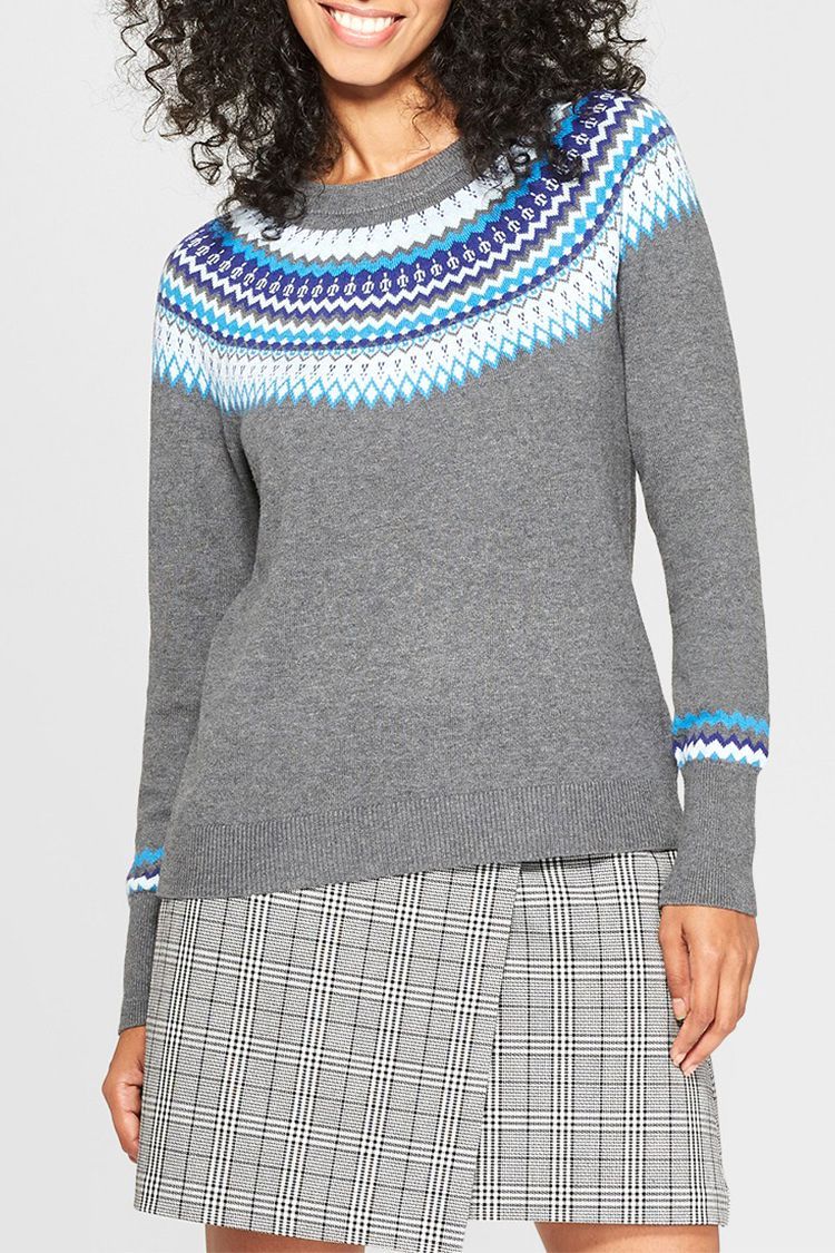 A New Day Fair Isle Pullover Sweater
