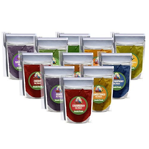Snow Cone Flavored Dill Pickle Snack Packs