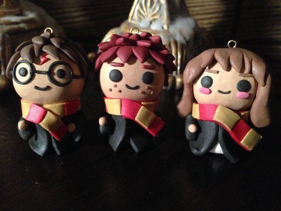 Pottery Barn Harry Potter - Ron - Hermoine Felt Doll Christmas newest Tree Ornament