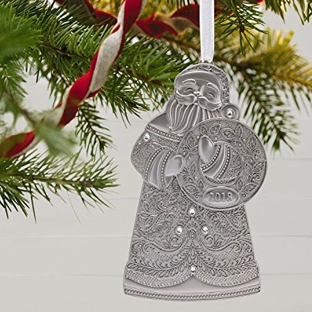 Metal Santa Ornament 