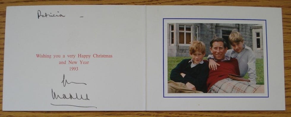 Prince Charles's 1993 Christmas Card