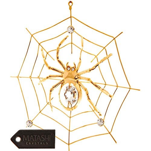 Crystal Studded Spider Ornament