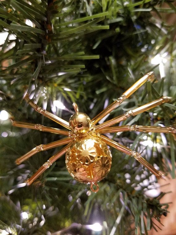 Christmas Spider Ornament