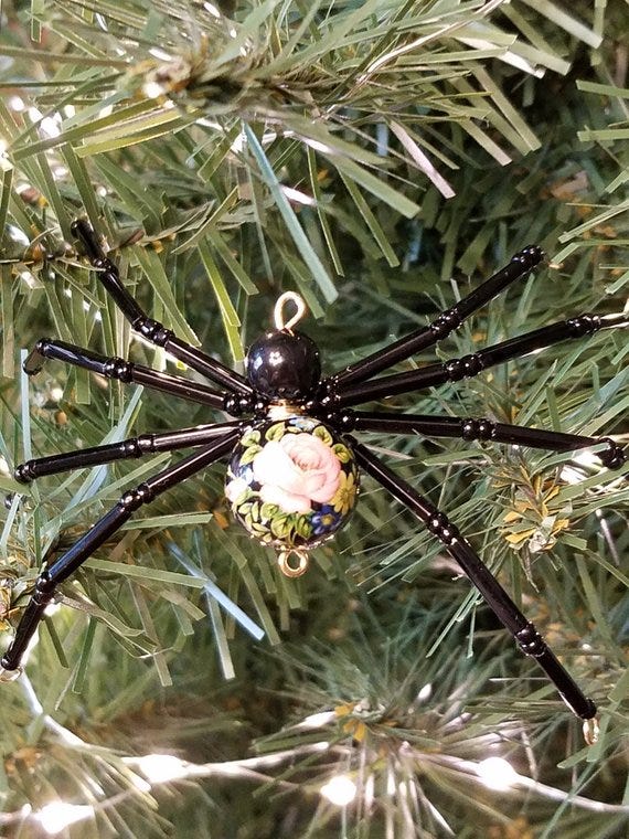 Christmas Spider Ornament