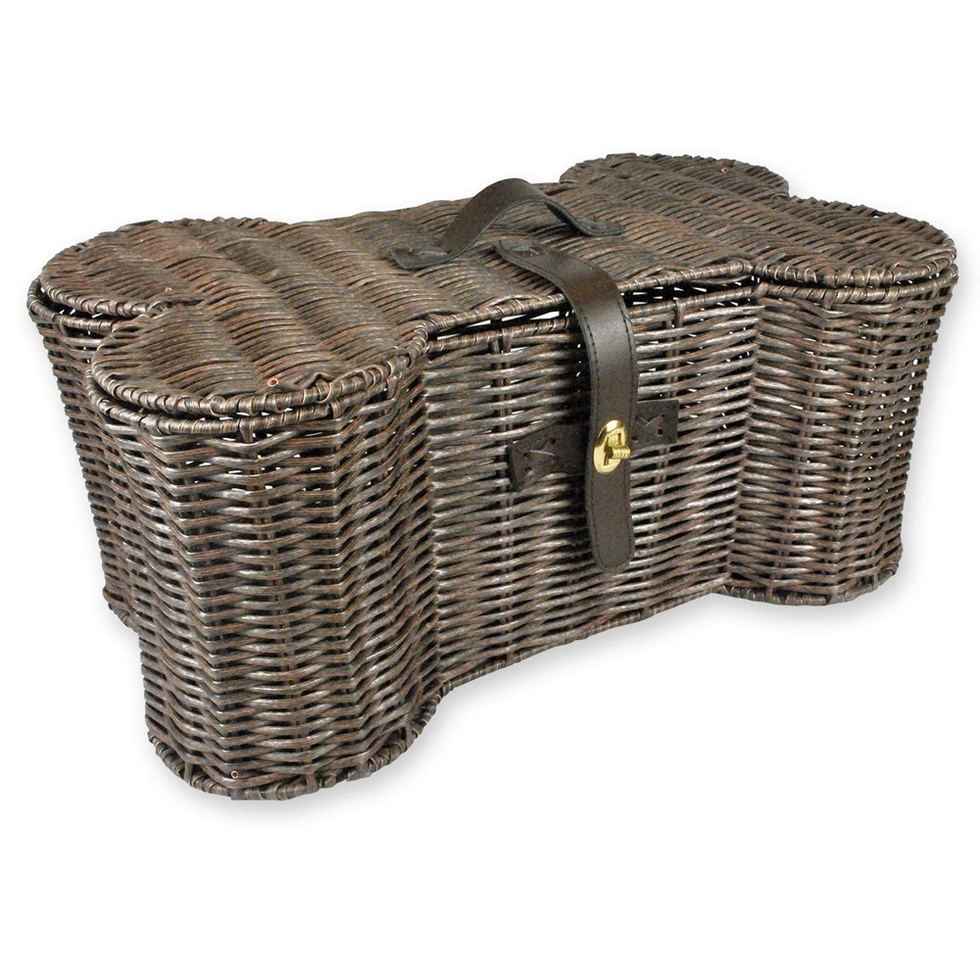 Wicker Bone Storage Basket