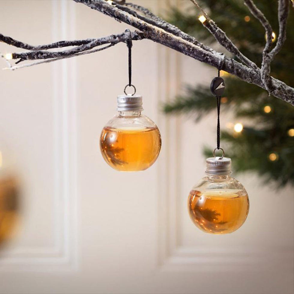 Booze to Fill Christmas Tree Ornaments