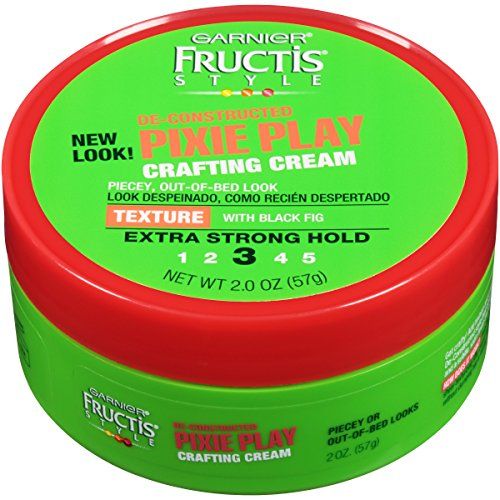 Garnier Fructis Style Pixie Play Crafting Cream, All Hair Types, 2 oz. (Packaging May Vary)