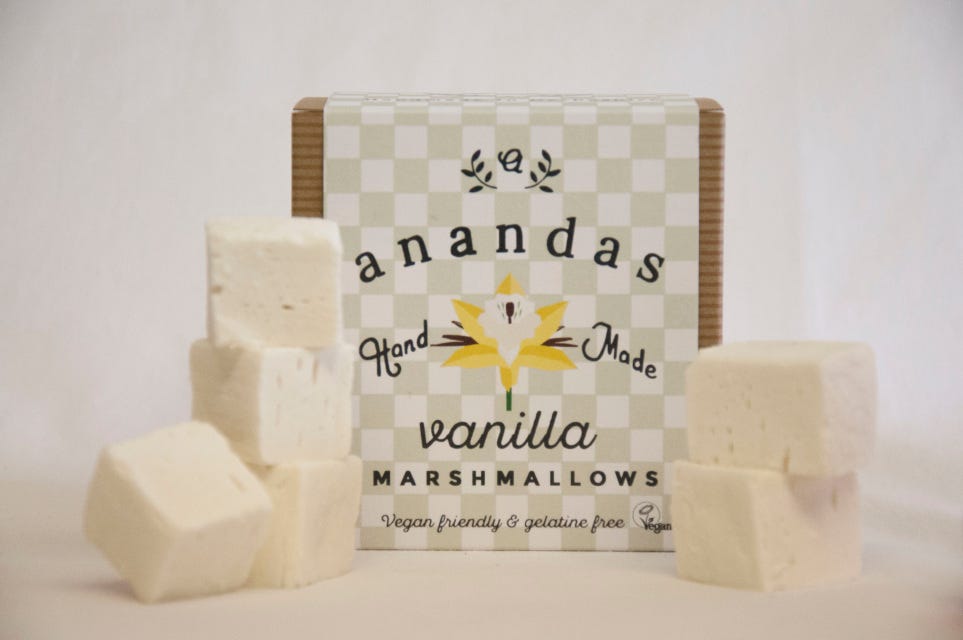 Ananda's Vanilla Gelatine Free Marshmallows