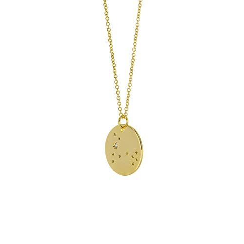 14K Gold-Plated Zodiac Coin Necklace