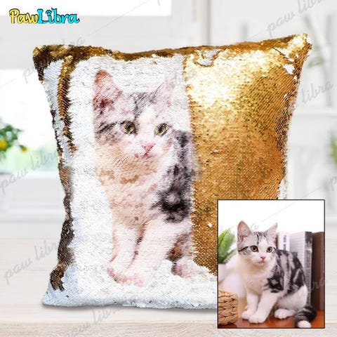 sequin pet pillow