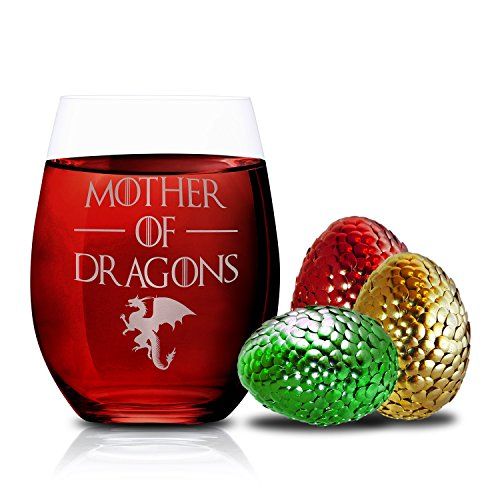 Mother of Dragons Wine Glasses