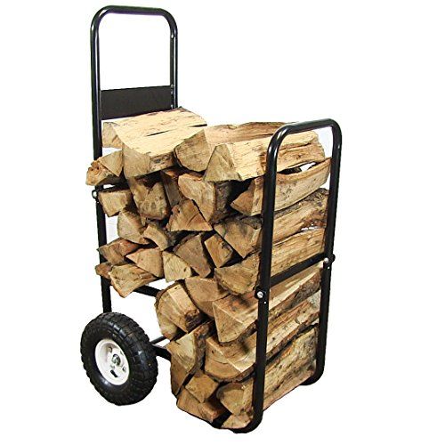 Sunnydaze Firewood Log Cart Carrier