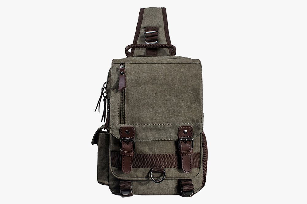 Leaper canvas clearance messenger bag