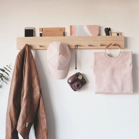 10 Stylish Entryway Organization Ideas, Stylish Wall Coat Hanger