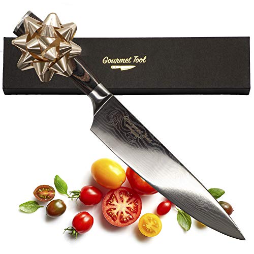 Soufull Chef Knife 8 inches Japanese Stainless Steel Gyutou Knife  Professional Kitchen Knife with Ergonomic Handle (chef knife) 