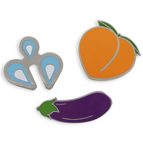 Forge Peach x Eggplant x Splash Enamel Pin Set