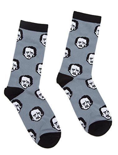  Edgar Allan Poe-ka Dot Socks