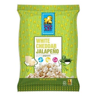 popkunst Hvid Cheddar Jalapeno Popcorn