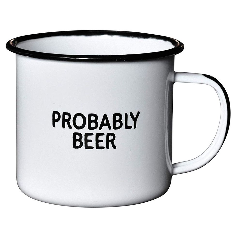 Probably Beer Enamel Coffee Mug