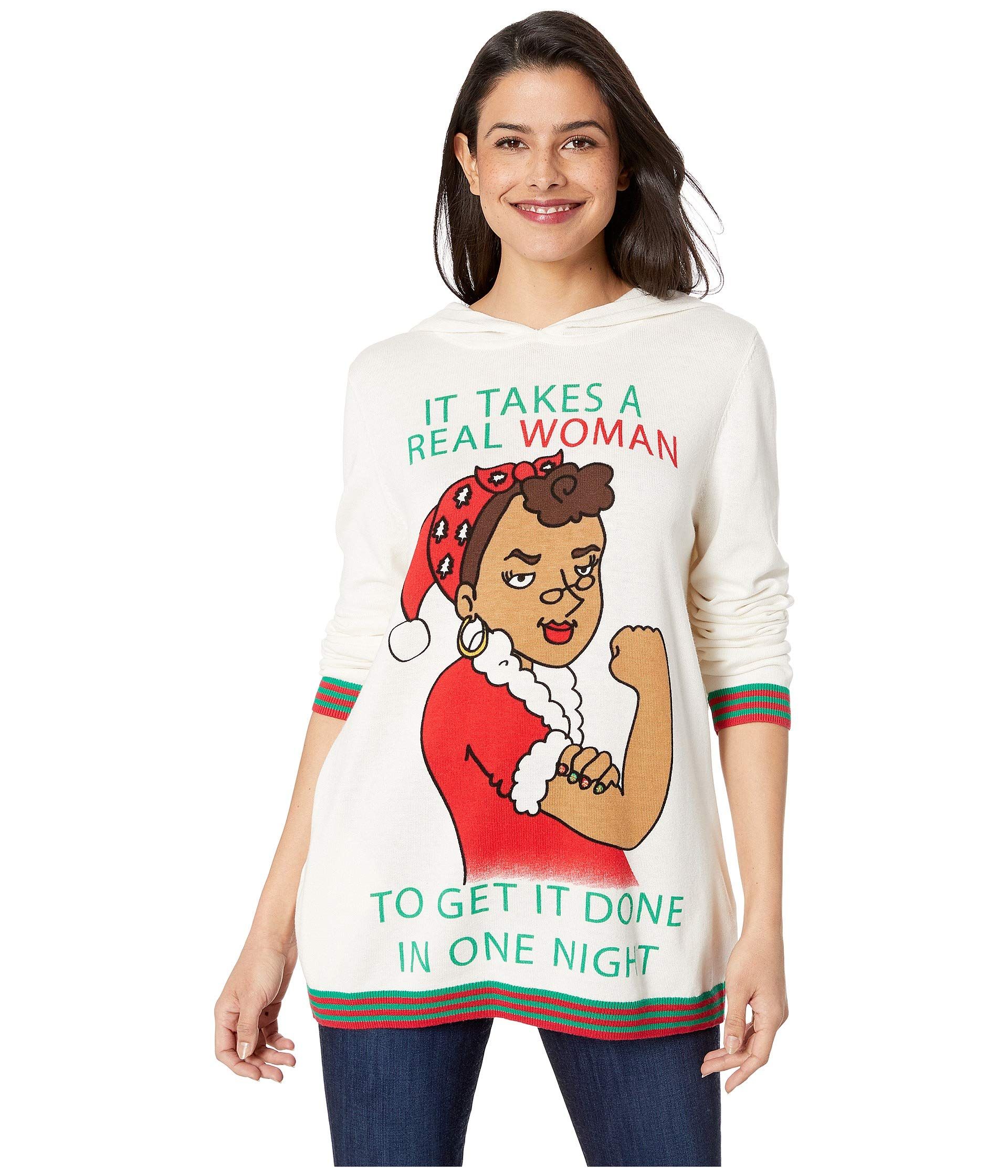 Whoopi It Takes A Real Woman Sweater
