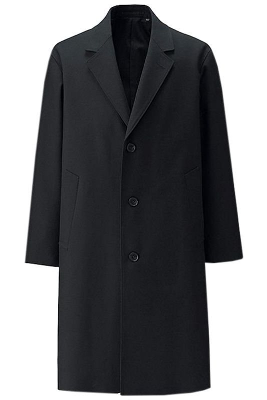 Wool-Blend Chesterfield Coat