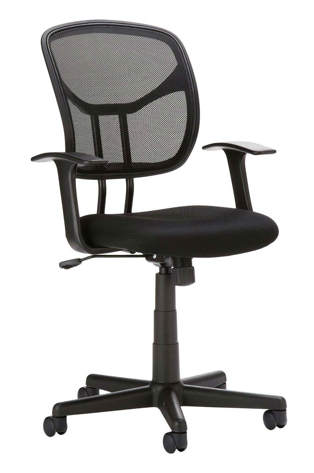 AmazonBasics Mid-Back Black Mesh Chair