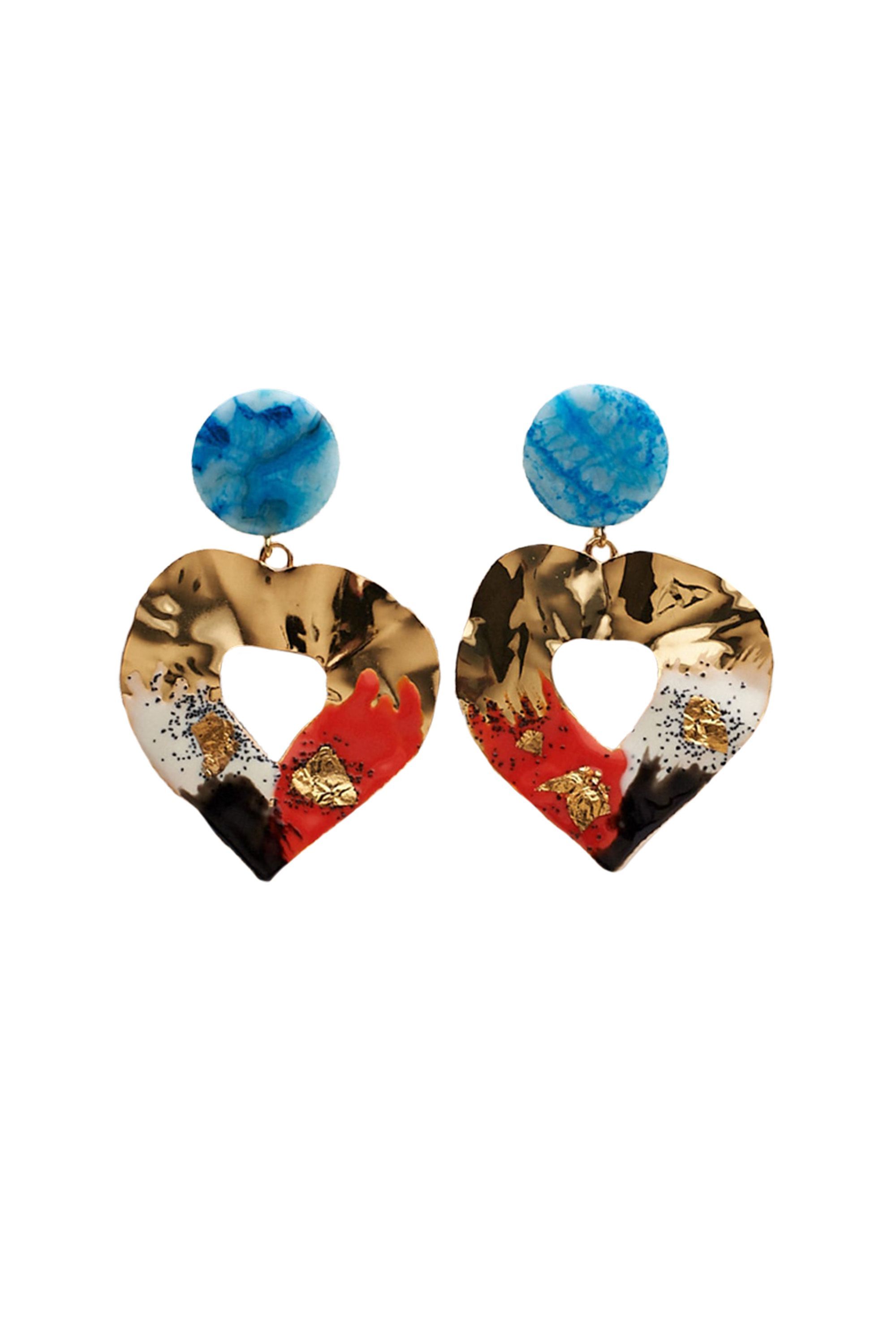 rachel comey heart earrings