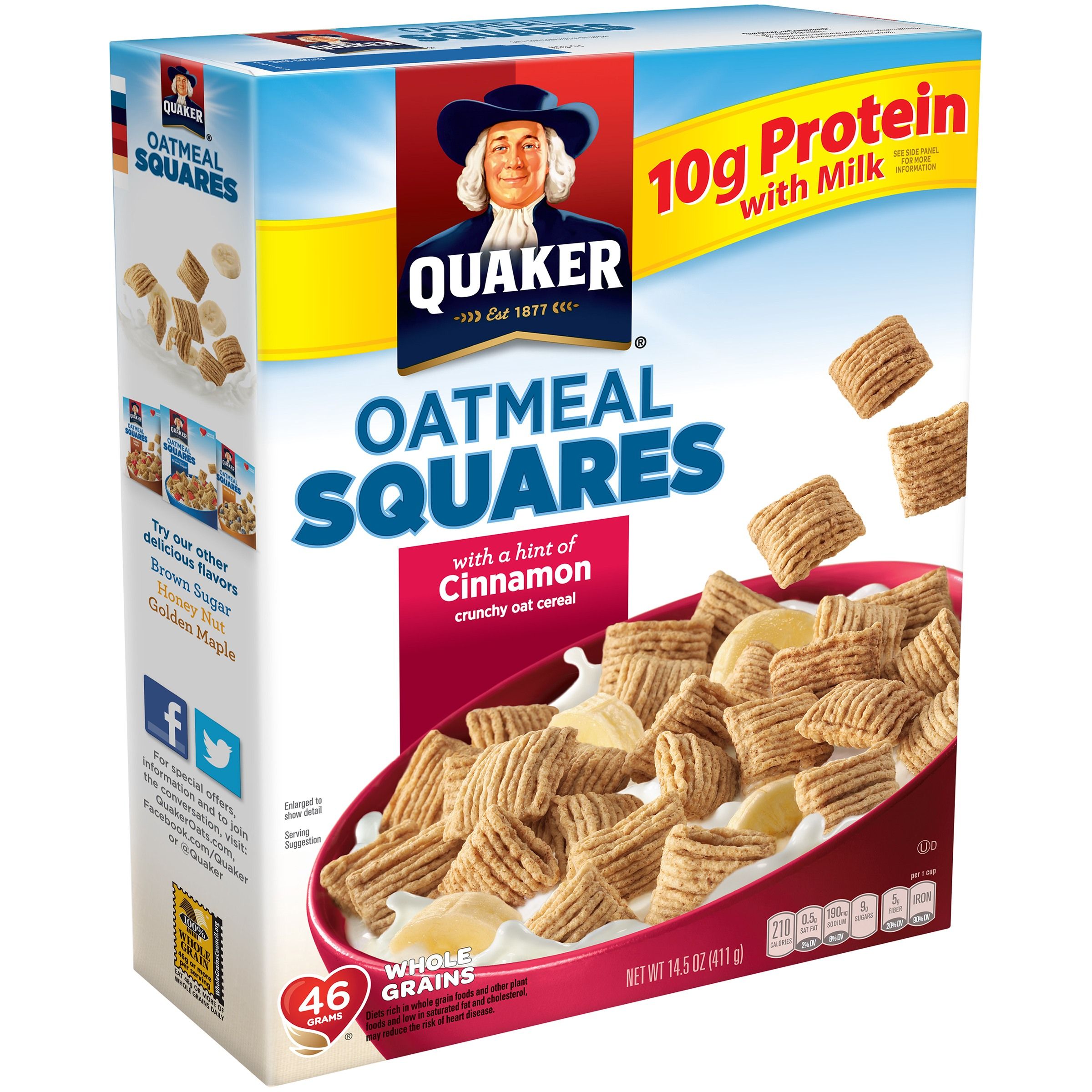 Quaker Oatmeal Squares Cinnamon