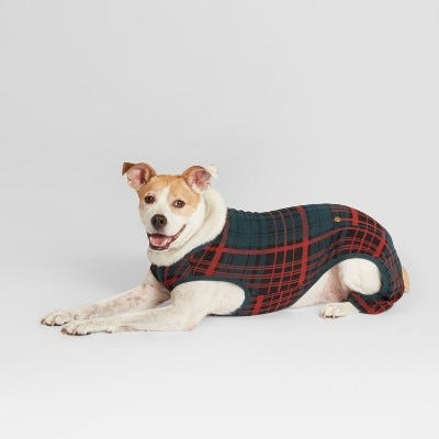 Pet Festive Plaid Holiday Pajamas