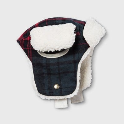 Pet Plaid Trapper Hat