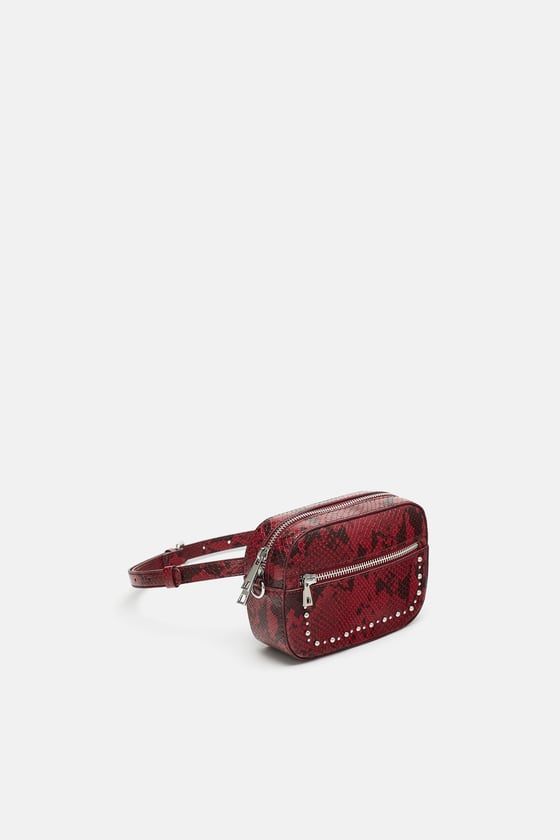 Zara snakeskin belt discount bag