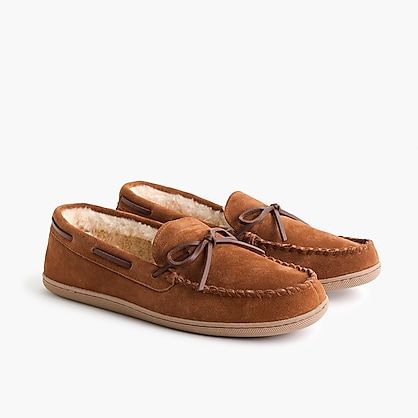 Classic Suede Moccasin Slippers