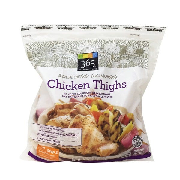 Organic Boneless Skinless Chicken Thighs at Whole Foods Market