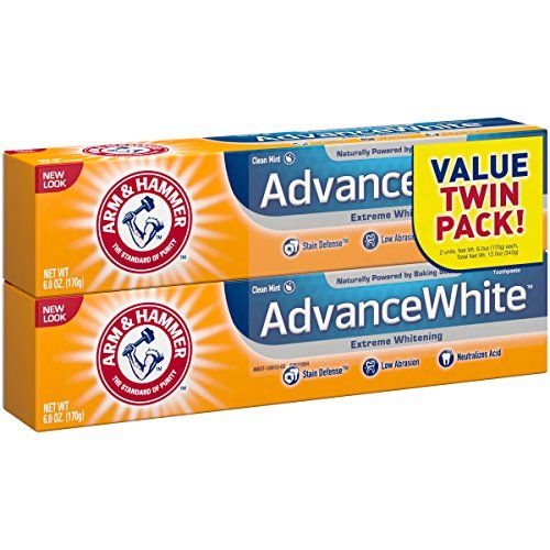 Arm & Hammer Advance White Extreme Whitening with Stain Defense, Fresh Mint, 6 oz Twin Pack 