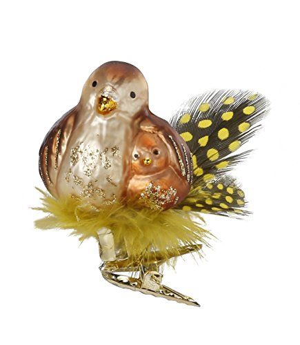 German Blown Glass Bird Nest Ornament