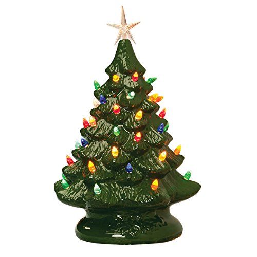 14-inch Retro Ceramic Christmas Tree