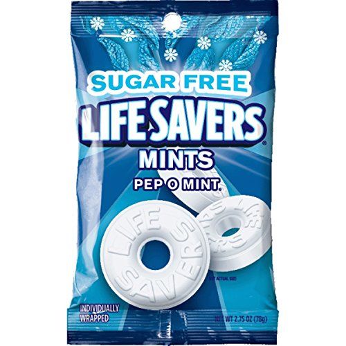 Life Savers Pep O Mint Sugar-Free Candy (Pack of 12)