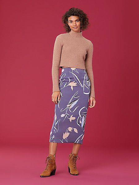 Tailored midi 2025 pencil skirt dvf