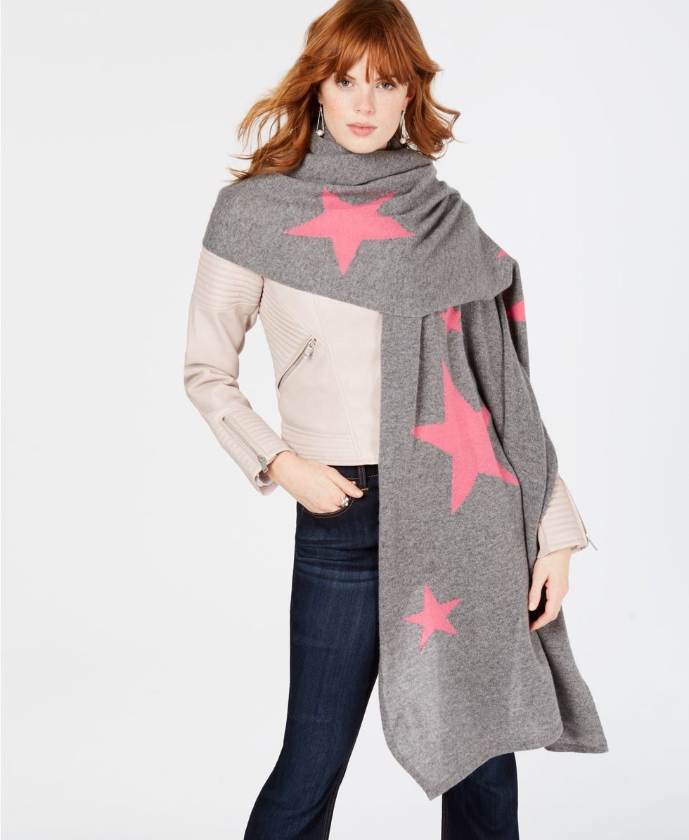Charter Club Patterned Oversized Scarf