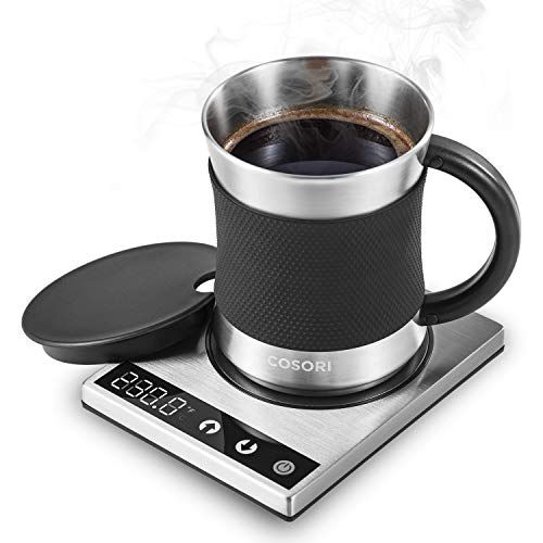White USB Coffee Mug Warmer,Electric Coffee Cup Warmer for Desk,Coffee Cup Warmer Plate Constant Keep Temperature 47-63℃,Safely Use for Office/Home to Warm Coffee Milk Tea Baby Bottle 