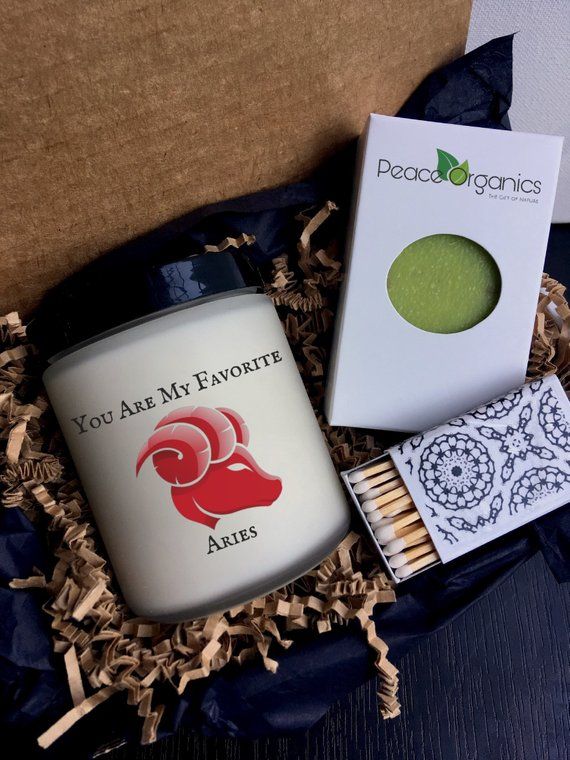 Aries Candle Gift Set 