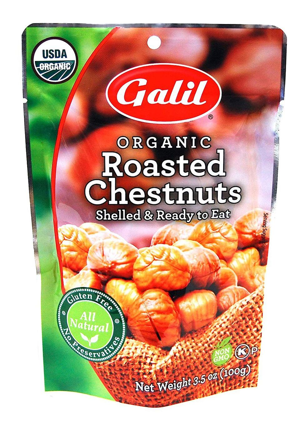 Galil Organic Whole Roasted Chestnuts